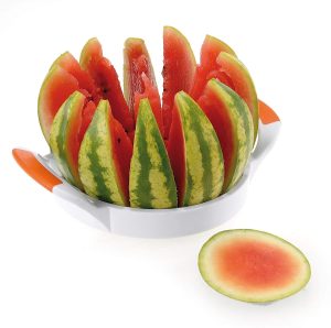 NAVA Melonenschneider Melonenteiler MISTY für Wassermelone Ananasfrüchte mit rutschfesten Griffen
