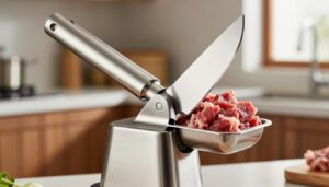 Fleisch-Zerkleinerer mit Edelstahlbehälter